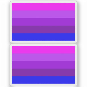 Pegatina Bandera alternativa del orgullo transgénero
