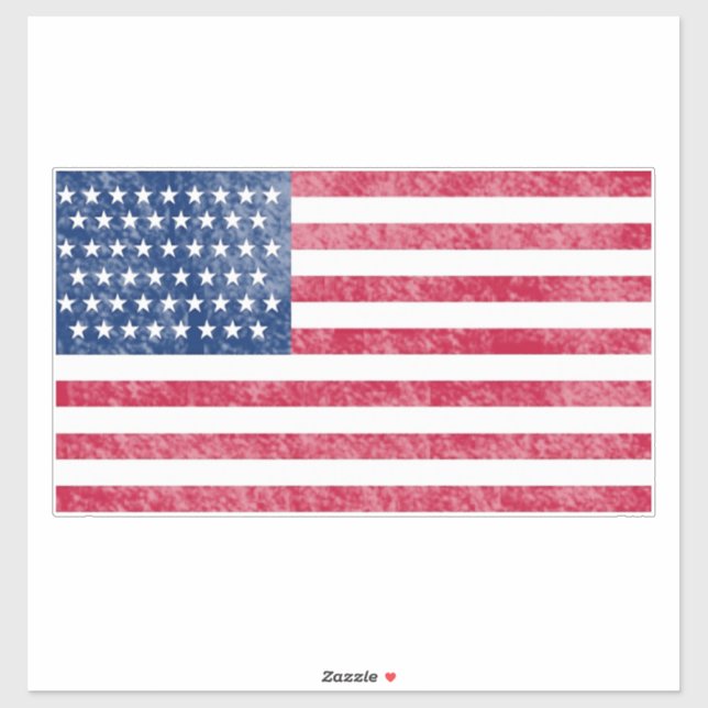 Pegatina bandera americana (Hoja)