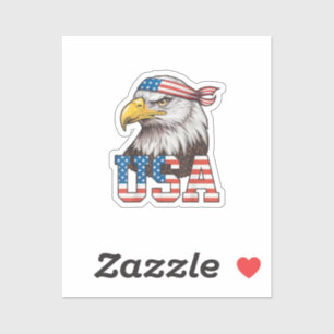 Pegatina Bandera Americana De EE. UU. Hombres Mujeres Niños