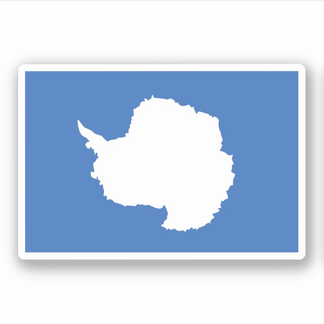 Pegatina Bandera antártica (Anverso)