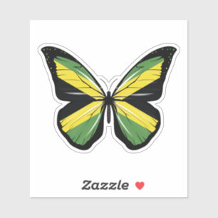 Pegatina Bandera arrancada de Jamaica