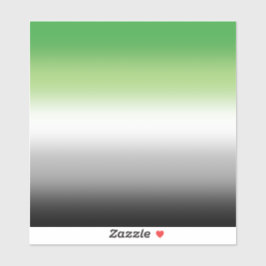 Pegatina Bandera Arromántica Gradiente – Orgullo Arromántic