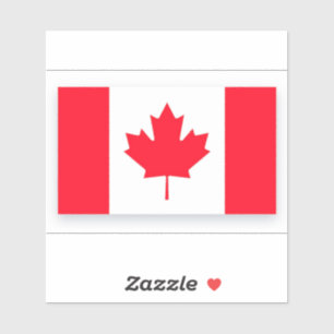 Pegatina Bandera canadiense. CANADÁ.