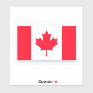 Pegatina Bandera canadiense. CANADÁ. Tamaño Mediano.