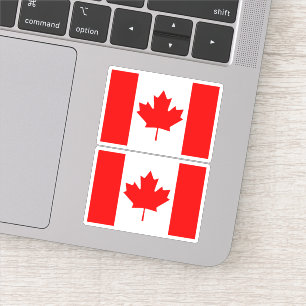 Pegatina Bandera canadiense - conjunto de dos