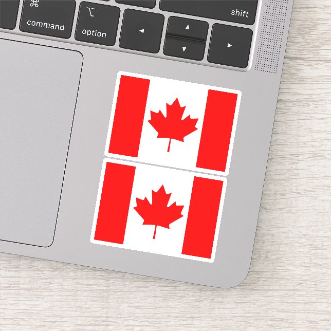 Pegatina Bandera canadiense - conjunto de dos (Detalle)
