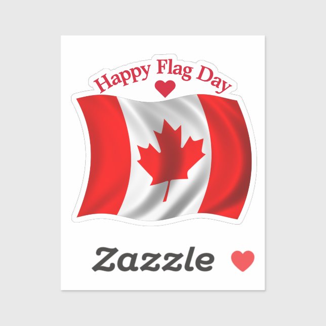 Pegatina Bandera canadiense - Día de la bandera de Canadá (Hoja)