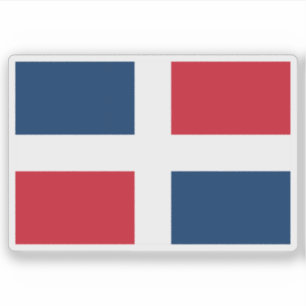 Pegatina Bandera civil de la República Dominicana (1849-hoy