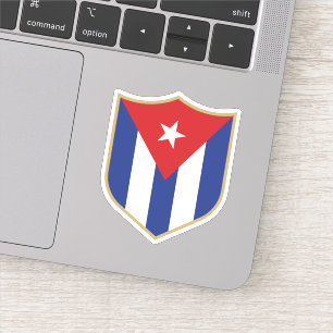 Pegatina Bandera Cubana Emblem Viajes Patrióticos