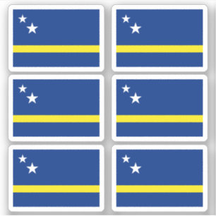 Pegatina bandera curazoleña