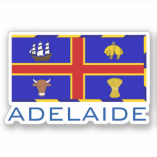 Pegatina Bandera de Adelaida, Australia