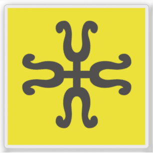 Pegatina Bandera de Affoltern (distrito de Knonaueramt, Säu