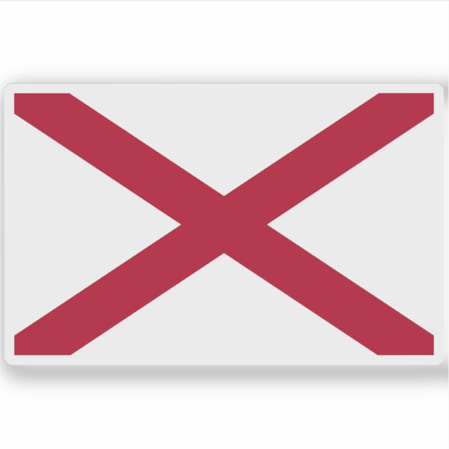 Pegatina Bandera de Alabama (Anverso)
