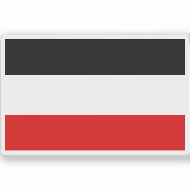 Pegatina Bandera de Alemania (1867-1918) (Anverso)