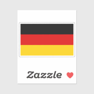 Pegatina Bandera de Alemania cortada a medida