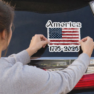 Pegatina Bandera de América 1776 a 2026 EE. UU. 250 Anivers
