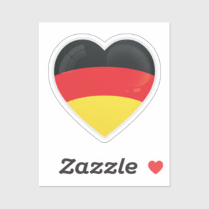 Pegatina Bandera de amor de Alemania