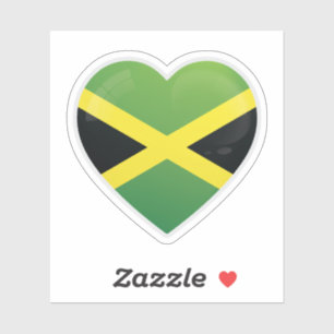 Pegatina Bandera de amor de Jamaica