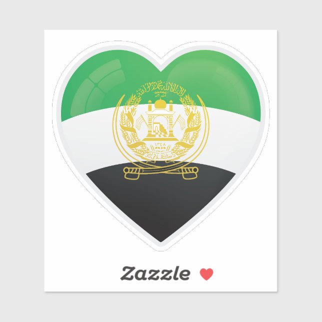 Pegatina Bandera de amor de Panjshir (Hoja)