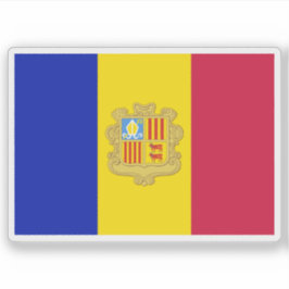 Pegatina Bandera de Andorra (1959–1971)
