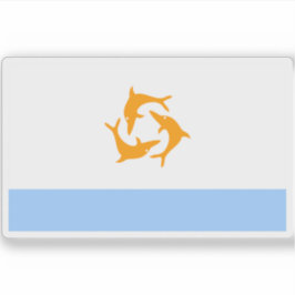 Pegatina Bandera de Anguila (1967-1969)