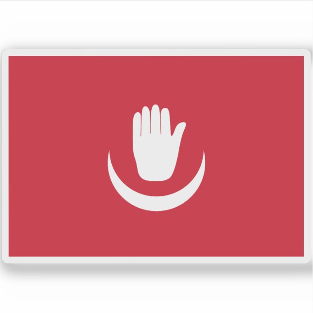 Pegatina Bandera de Anjouan (1997-2012), África (Anverso)