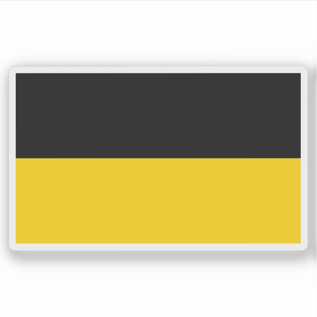 Pegatina Bandera de Aquisgrán, Alemania (Anverso)