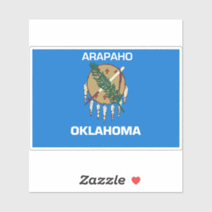 Pegatina Bandera de Arapaho Oklahoma