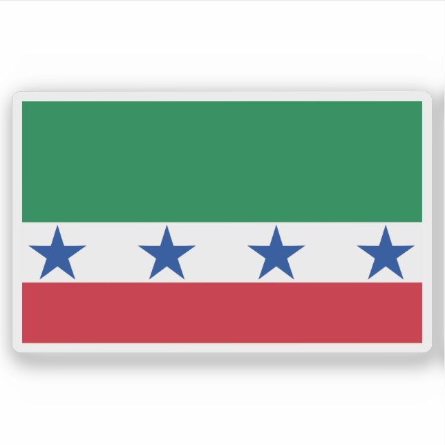 Pegatina Bandera de Archidona, Ecuador (Anverso)