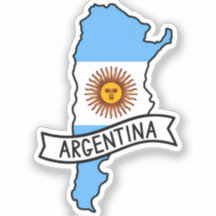 Bandera de Argentina Mapa Patriótico Orgullo Argen