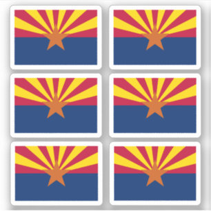 Pegatina Bandera de Arizona, bandera de los Estados Unidos