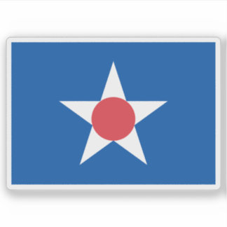 Pegatina Bandera de Asahikawa, Hokkaido, Japón