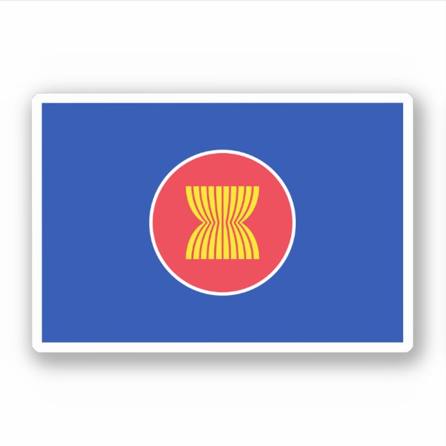 Pegatina Bandera de ASEAN (Anverso)