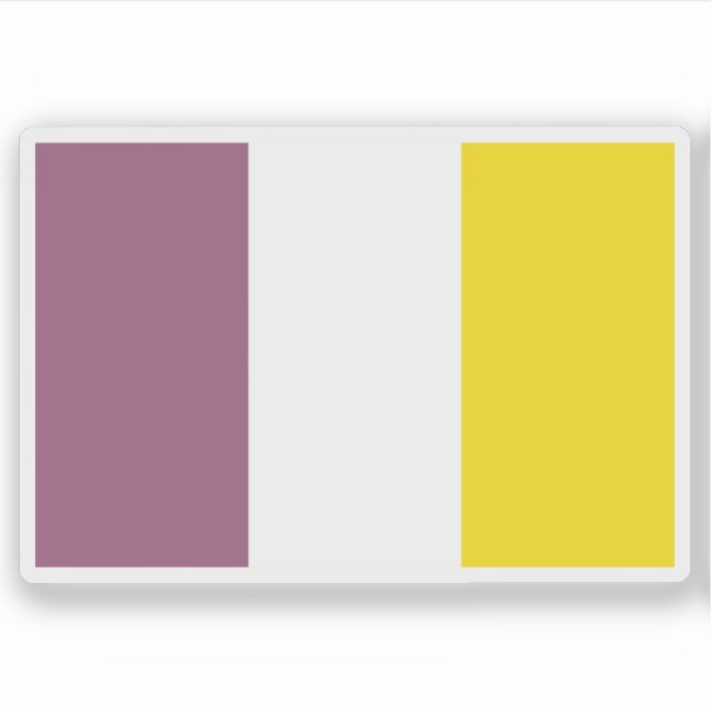 Pegatina Bandera de Ath, Bélgica (Anverso)