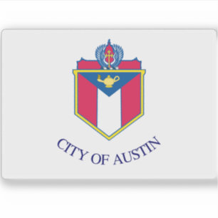 Pegatina Bandera de Austin, Texas