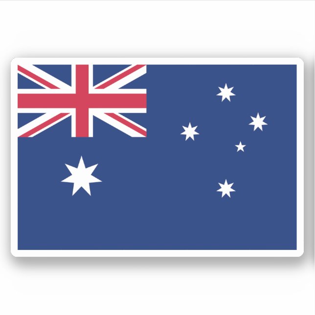 Pegatina Bandera de Australia (Anverso)