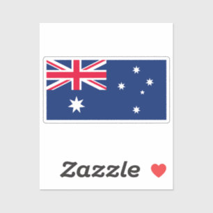 Pegatina Bandera de Australia cortada a medida