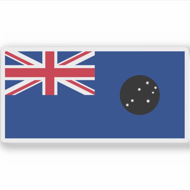 Pegatina Bandera de Australia del Sur (1870-1876) (Anverso)