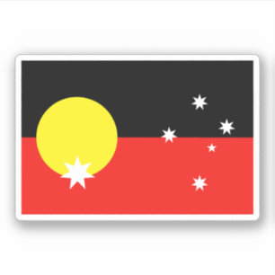 Pegatina Bandera de Australia Indígena