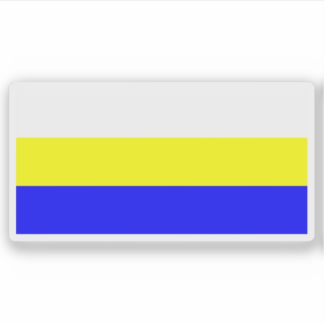 Pegatina Bandera de Bakar, Croacia (Anverso)