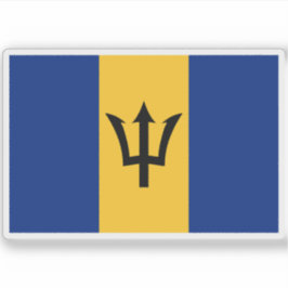 Pegatina Bandera de Barbados