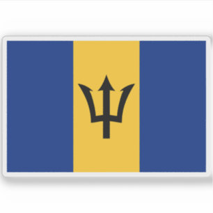 Pegatina Bandera de Barbados