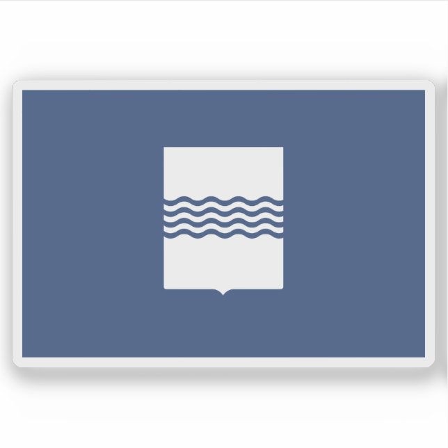 Pegatina Bandera de Basilicata, Italia (Anverso)