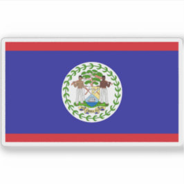 Pegatina Bandera de Belice