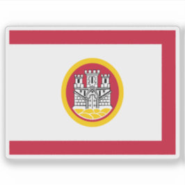 Pegatina Bandera de Bergen, Noruega