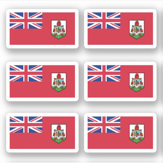 Pegatina Bandera de Bermudas (Anverso)