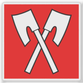 Pegatina Bandera de Biel/Bienne, Suiza