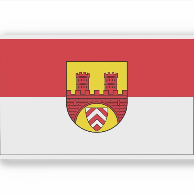 Pegatina Bandera de Bielefeld, Alemania (Anverso)