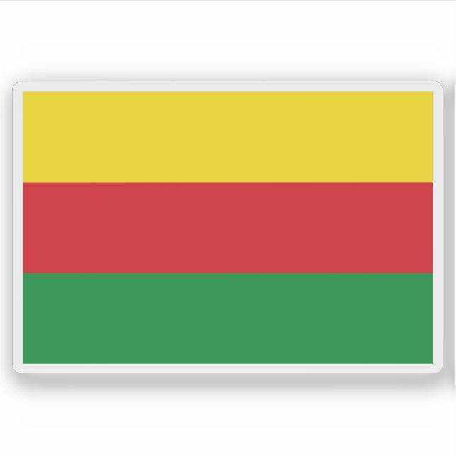 Pegatina Bandera de Bilzen, Bélgica (Anverso)