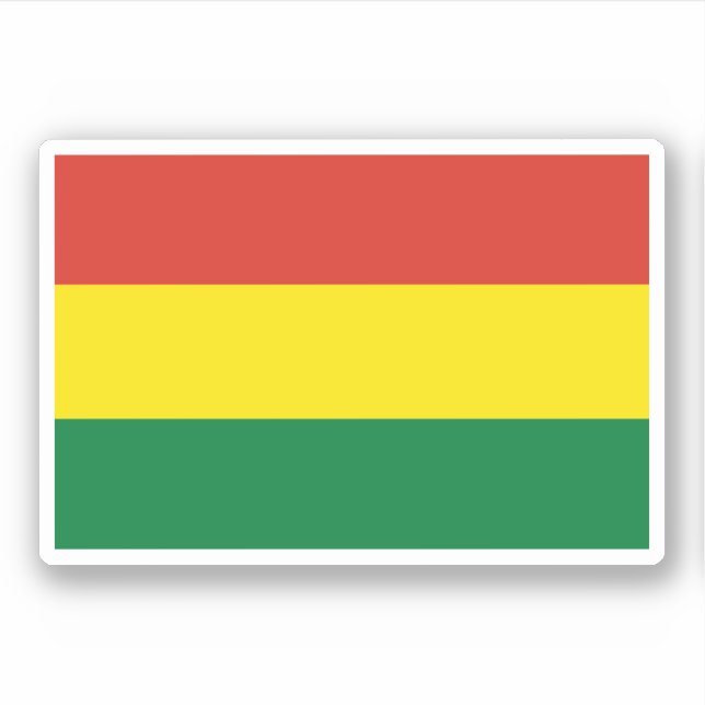 Pegatina Bandera de Bolivia (Anverso)